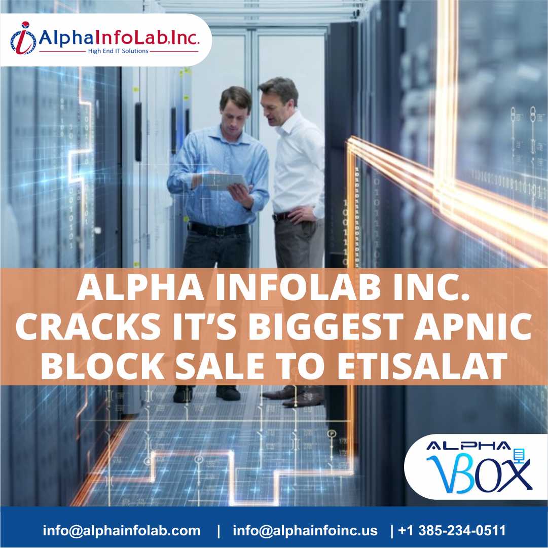 biggest APNIC Block sale to Etisalat