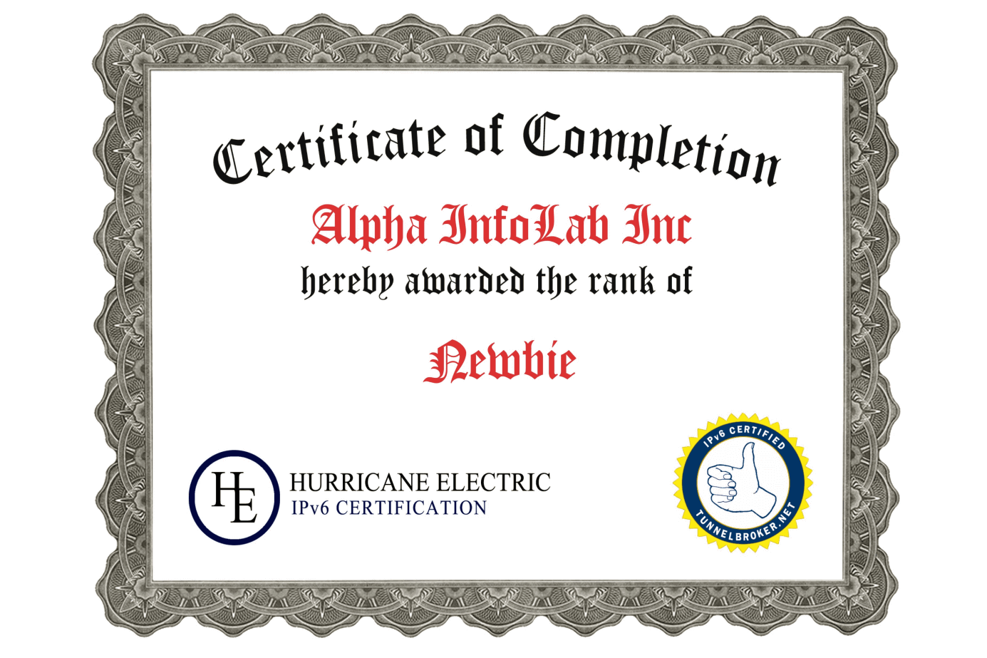 1A-Certificate